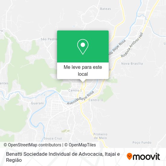 Benatti Sociedade Individual de Advocacia mapa