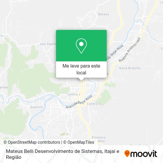 Mateus Belli Desenvolvimento de Sistemas mapa