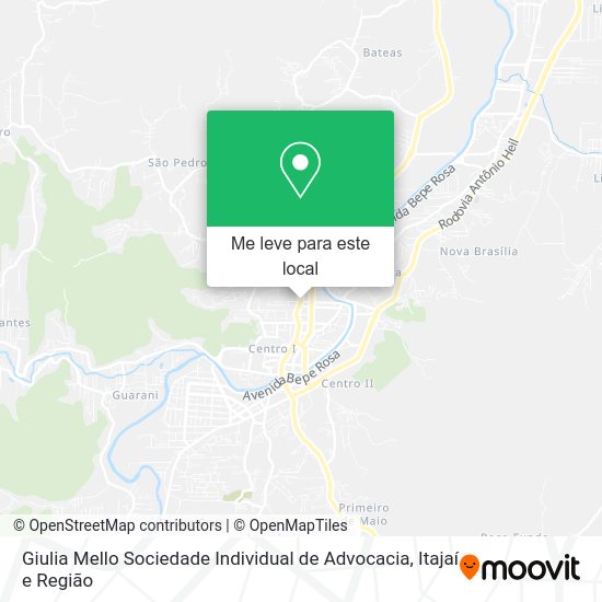Giulia Mello Sociedade Individual de Advocacia mapa