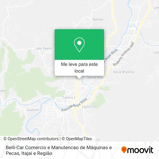 Belli-Car Comercio e Manutencao de Máquinas e Pecas mapa