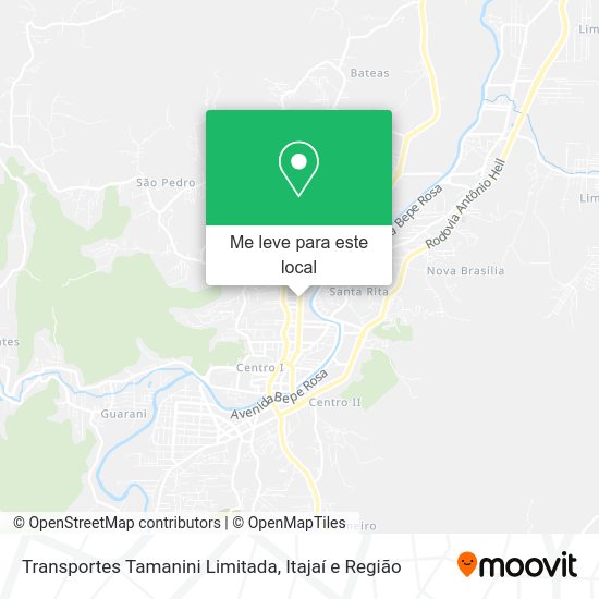 Transportes Tamanini Limitada mapa