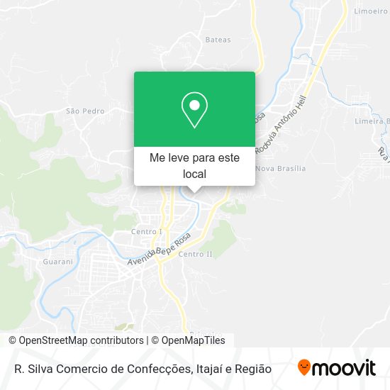 R. Silva Comercio de Confecções mapa