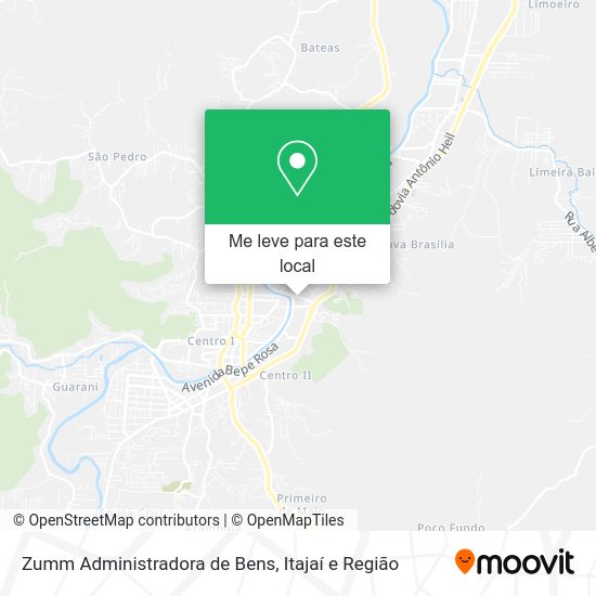 Zumm Administradora de Bens mapa