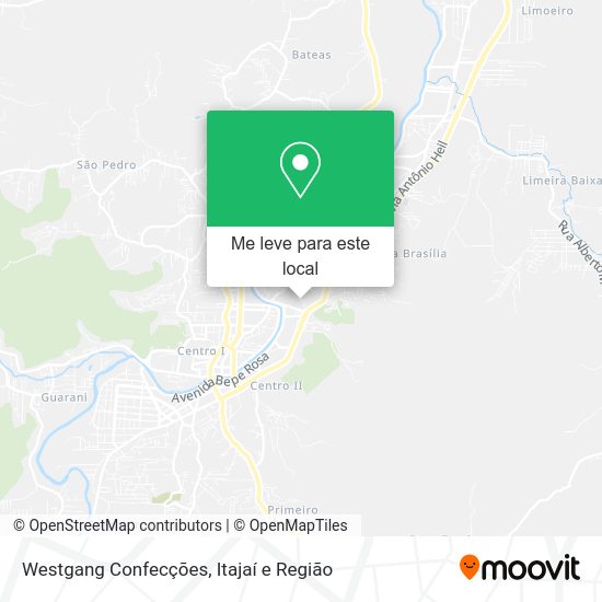 Westgang Confecções mapa