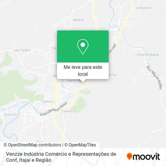 Venzze Indústria Comércio e Representações de Conf mapa