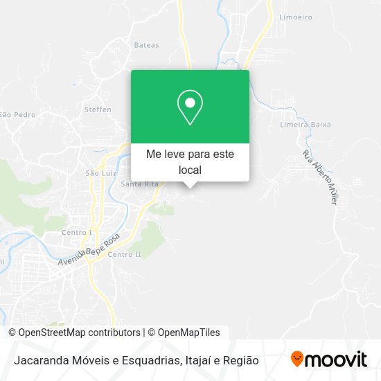 Jacaranda Móveis e Esquadrias mapa