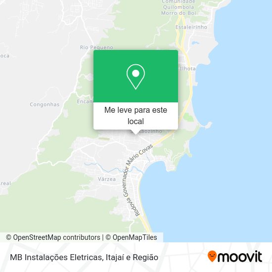 MB Instalações Eletricas mapa
