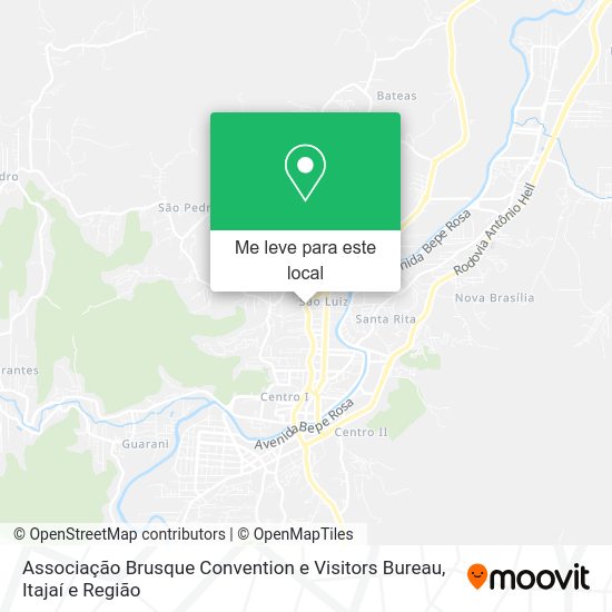Associação Brusque Convention e Visitors Bureau mapa