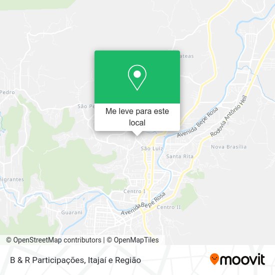 B & R Participações mapa