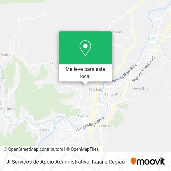 Jl Serviços de Apoio Administrativo mapa
