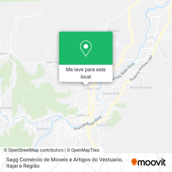Sagg Comércio de Moveis e Artigos do Vestuario mapa