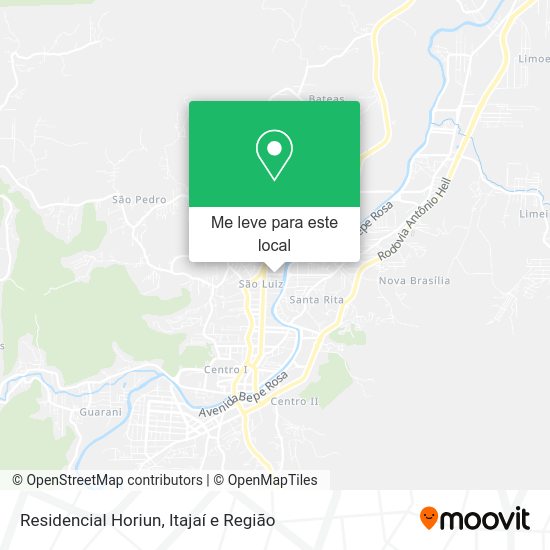 Residencial Horiun mapa