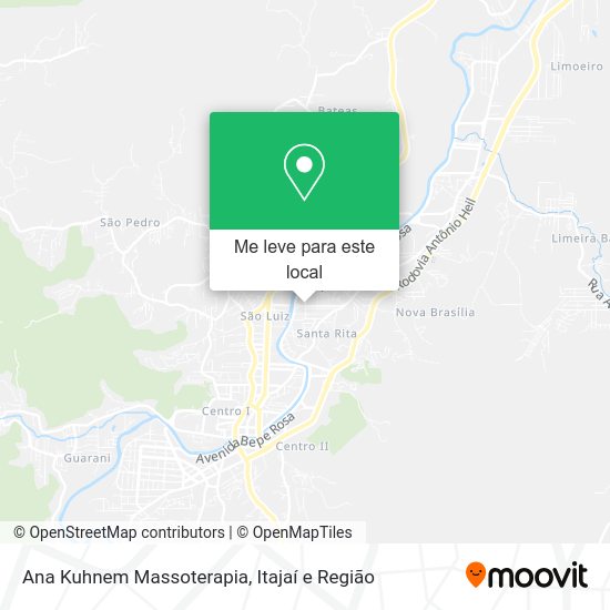 Ana Kuhnem Massoterapia mapa