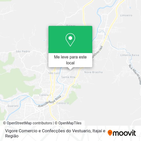 Vigore Comercio e Confecções do Vestuario mapa