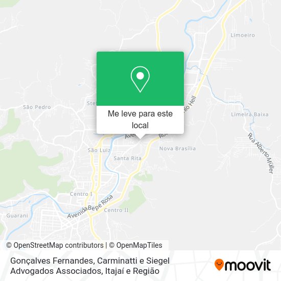 Gonçalves Fernandes, Carminatti e Siegel Advogados Associados mapa