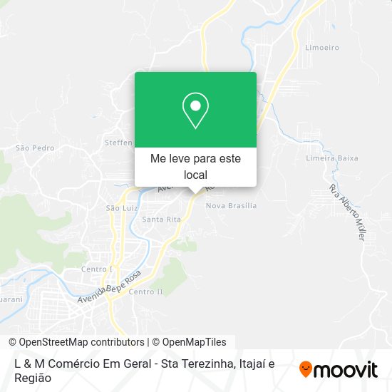 L & M Comércio Em Geral - Sta Terezinha mapa