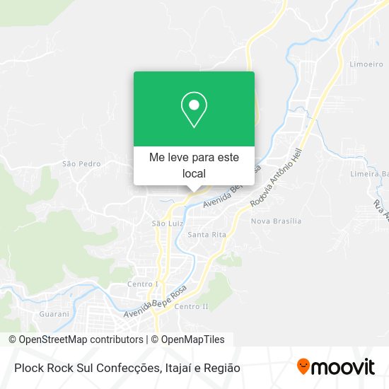 Plock Rock Sul Confecções mapa