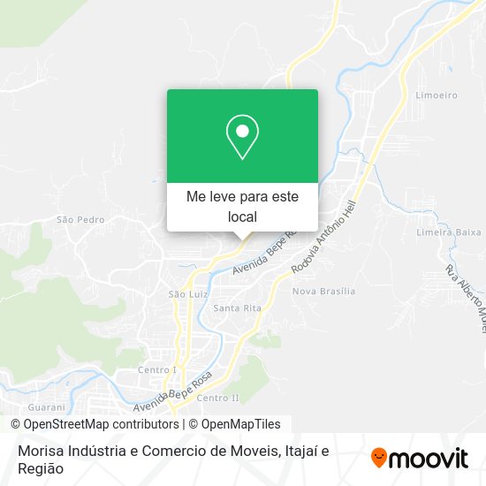 Morisa Indústria e Comercio de Moveis mapa