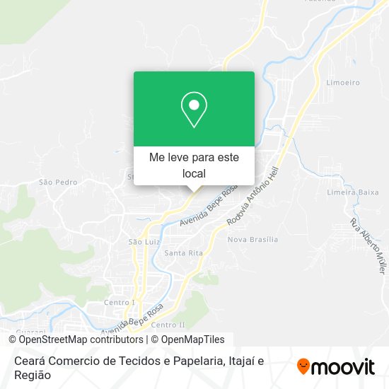 Ceará Comercio de Tecidos e Papelaria mapa