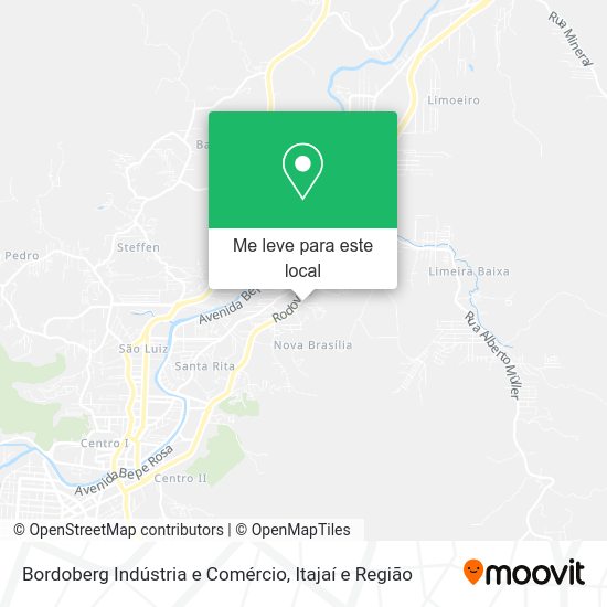 Bordoberg Indústria e Comércio mapa
