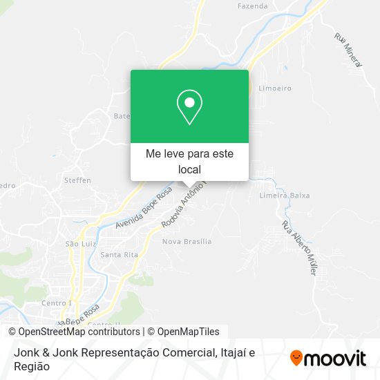 Jonk & Jonk Representação Comercial mapa