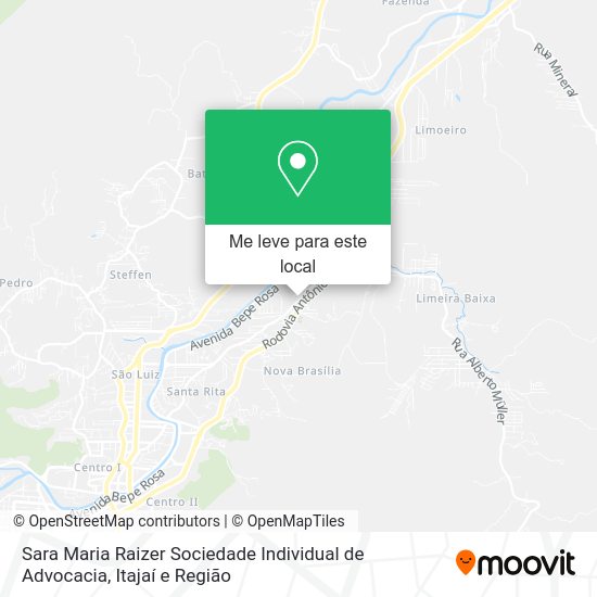 Sara Maria Raizer Sociedade Individual de Advocacia mapa