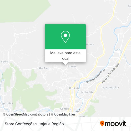 Store Confecções mapa