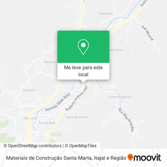 Materiais de Construção Santa Marta mapa