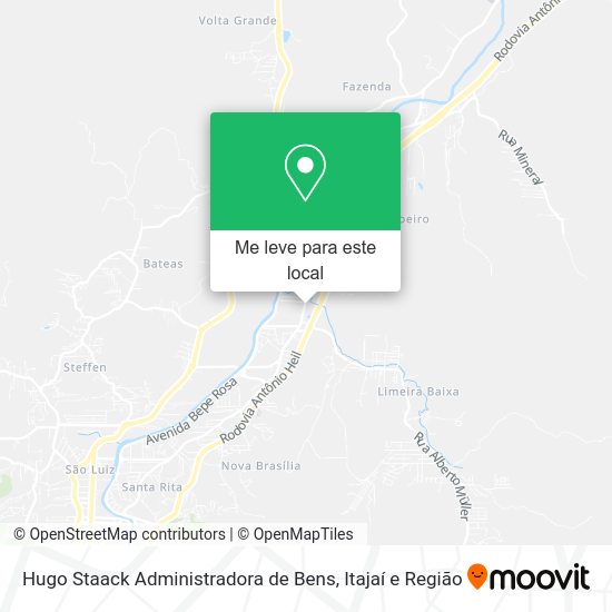 Hugo Staack Administradora de Bens mapa
