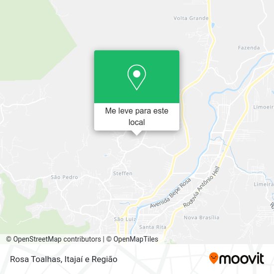 Rosa Toalhas mapa