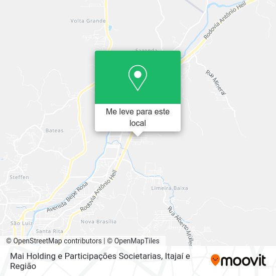 Mai Holding e Participações Societarias mapa