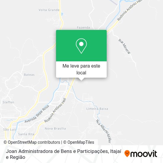 Joan Administradora de Bens e Participações mapa