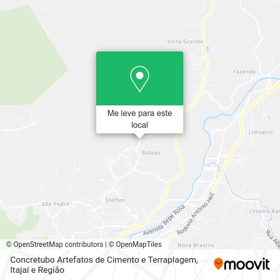 Concretubo Artefatos de Cimento e Terraplagem mapa
