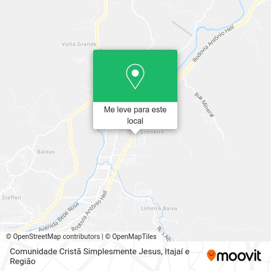 Comunidade Cristã Simplesmente Jesus mapa