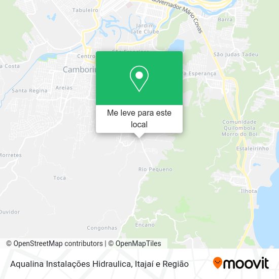 Aqualina Instalações Hidraulica mapa