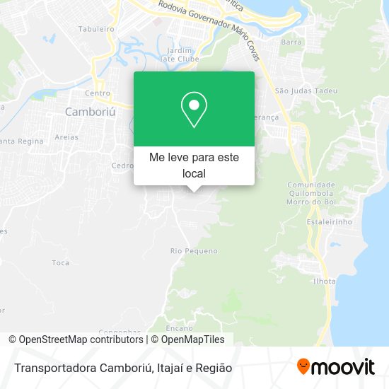 Transportadora Camboriú mapa