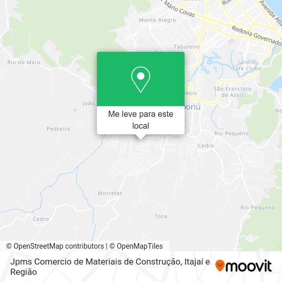 Jpms Comercio de Materiais de Construção mapa