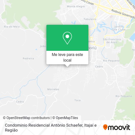 Condominio Residencial Antônio Schaefer mapa