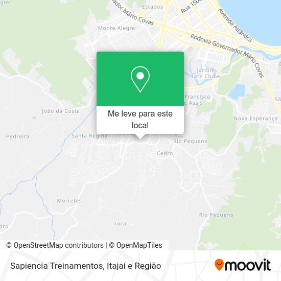 Sapiencia Treinamentos mapa