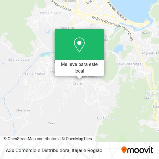 A3x Comércio e Distribuidora mapa