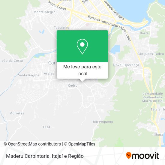 Maderu Carpintaria mapa