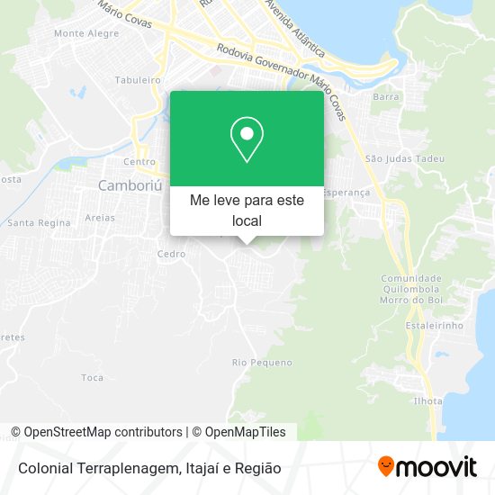 Colonial Terraplenagem mapa