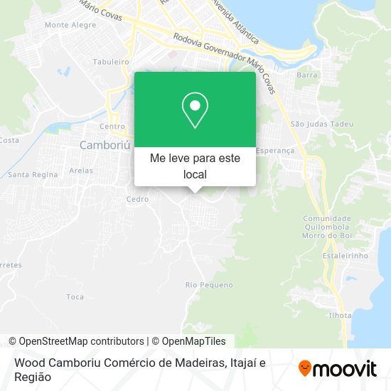 Wood Camboriu Comércio de Madeiras mapa