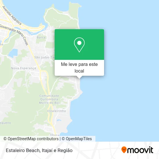 Estaleiro Beach mapa