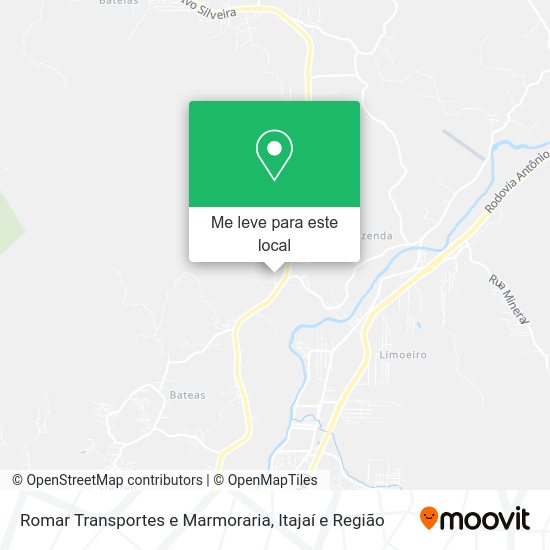 Romar Transportes e Marmoraria mapa