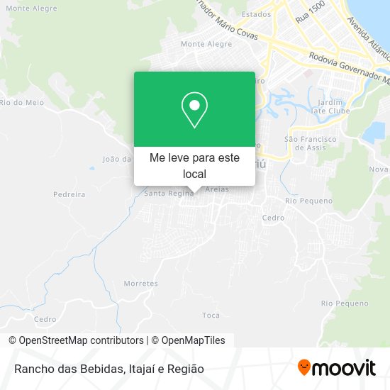 Rancho das Bebidas mapa