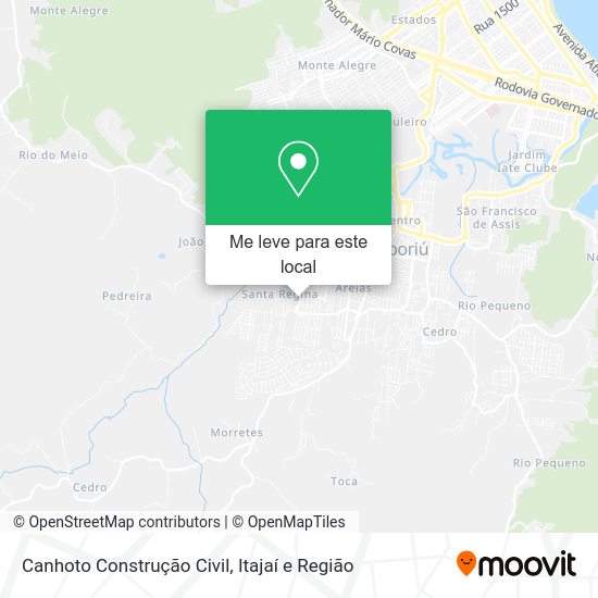 Canhoto Construção Civil mapa