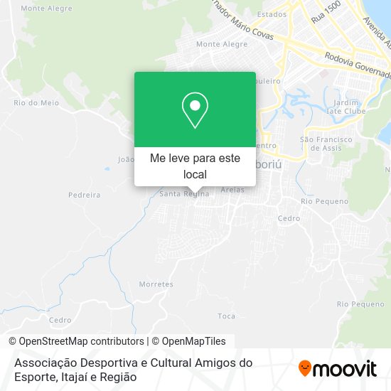 Associação Desportiva e Cultural Amigos do Esporte mapa