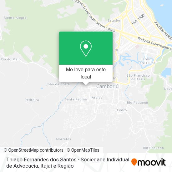 Thiago Fernandes dos Santos - Sociedade Individual de Advocacia mapa