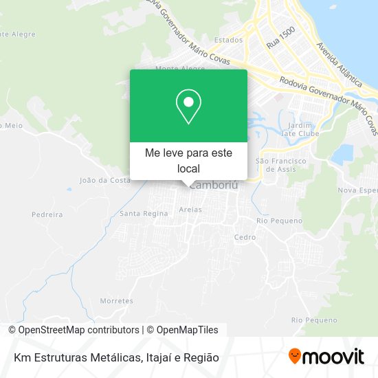 Km Estruturas Metálicas mapa